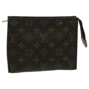 Pre-owned Canvas pouches Louis Vuitton Vintage , Brown , Dames