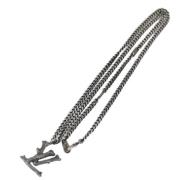 Pre-owned Metal necklaces Louis Vuitton Vintage , Gray , Dames