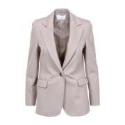 Duifgrijs Blazer Kaos , Gray , Dames