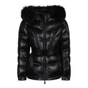 Warme Winter Donsjas Moncler , Black , Dames