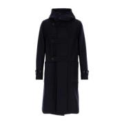 Midnight Blue Blend Ragnar Coat Dries Van Noten , Blue , Heren