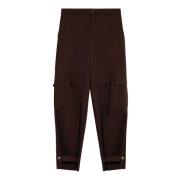 Wijde Losse Broek Moschino , Brown , Dames