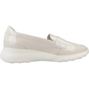 Stijlvolle Loafers voor Mannen Geox , Beige , Dames