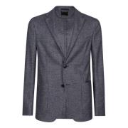 Op Maat Gemaakt Luxe Jas Ermenegildo Zegna , Blue , Heren