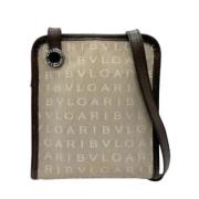 Pre-owned Canvas shoulder-bags Bvlgari Vintage , Beige , Dames