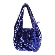 Paillet Shopper Tas met Logo Bedel JW Anderson , Blue , Dames