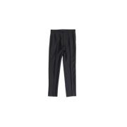 Zwarte wollen skinny broek Thom Browne , Black , Heren