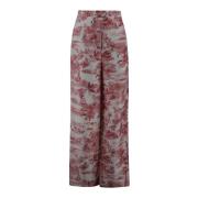 Rode Broek voor Vrouwen Max Mara Studio , Multicolor , Dames