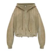 Balloon Zip-Up Hoodie R13 , Beige , Dames