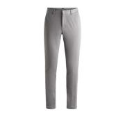 Slim Fit Katoenen Chino Broek Hugo Boss , Gray , Heren