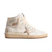 Witte sterrensneakers met zijdelingse sterapplicatie Golden Goose , Wh...