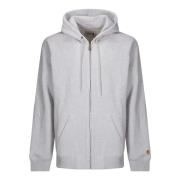 Katoenen sweatshirt met capuchon en ritssluiting Carhartt Wip , Gray ,...