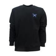 Zwarte Katoen Polyester Sweatshirt Uma24002Fe P8 John Richmond , Black...