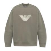 Sweatshirt met logo Emporio Armani , Green , Heren