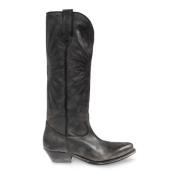 Leren Cowboy Laarzen Golden Goose , Gray , Dames