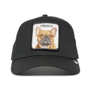 Zwarte Franse Frenchie Truckerpet Goorin Bros , Black , Heren