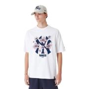 MLB Floral Logo Yankees T-shirt New Era , White , Heren