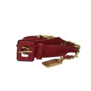 Pre-owned Leather belts Chanel Vintage , Red , Dames