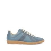 Lage leren en suède sneakers Maison Margiela , Gray , Heren