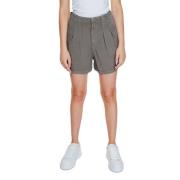 Grijze Lyocell Dames Shorts Lente/Zomer Vero Moda , Gray , Dames