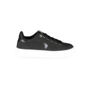 Zwarte polyester damessneakers U.s. Polo Assn. , Black , Dames