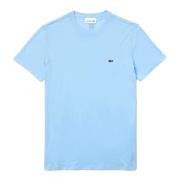 Celeste Panorama T-shirt Lacoste , Blue , Heren