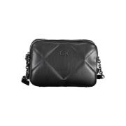 Zwarte Polyester Handtas met Verstelbare Band Calvin Klein , Black , D...