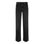 Jeans Straight - Blauw 7 For All Mankind , Black , Dames