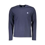 Blauw Katoenen Longsleeve T-shirt North Sails , Blue , Heren