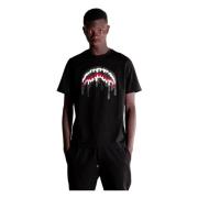 Zwarte losse gladde T-shirt Sprayground , Black , Heren