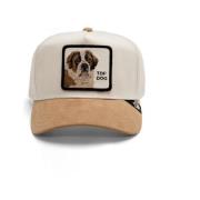 Beige San Bernardo Suede Trucker Cap Goorin Bros , Beige , Heren