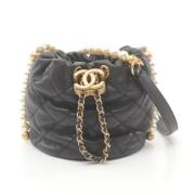 Pre-owned Leather chanel-bags Chanel Vintage , Black , Dames