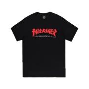 Zwarte Godzilla T-shirt Thrasher , Black , Heren