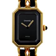 Pre-owned Glass watches Chanel Vintage , Black , Dames