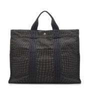 Pre-owned Fabric totes Hermès Vintage , Gray , Dames