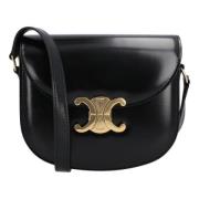 Leather crossbody-bags Celine , Black , Dames