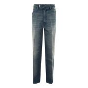 Versleten straight-leg jeans met logo Random Identities , Blue , Dames