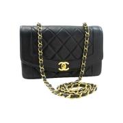 Pre-owned Leather chanel-bags Chanel Vintage , Black , Dames