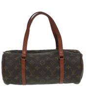 Pre-owned Canvas handbags Louis Vuitton Vintage , Brown , Dames