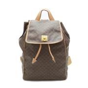 Pre-owned Canvas backpacks Celine Vintage , Brown , Dames