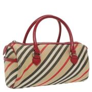 Pre-owned Canvas handbags Burberry Vintage , Beige , Dames