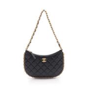 Pre-owned Leather chanel-bags Chanel Vintage , Black , Dames