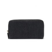 Pre-owned Canvas wallets Chanel Vintage , Black , Dames