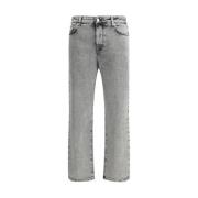 Vintage Gewassen Straight Leg Jeans Fabiana Filippi , Gray , Dames