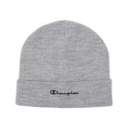 Grijze Gespikkelde Logo Geborduurde Voorkant Beanie Champion , Gray , ...