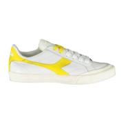 Witte Leren Dames Sneaker Diadora , Multicolor , Dames