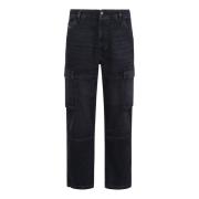 Stijlvolle 5-Pocket Jeans Diesel , Gray , Heren