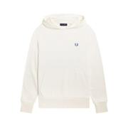 Witte Laurel Wreath capuchontrui Fred Perry , White , Heren