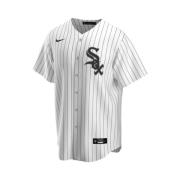 Wit Gestreept MLB Honkbalshirt Nike , White , Heren