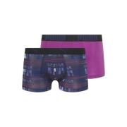 Paars/Marineblauw Heren Trunk Boxers Puma , Multicolor , Heren